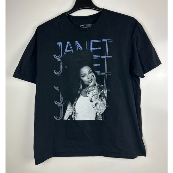 Janet Jackson Together Again 2023 Tour T Shirt Black Cotton Short Sleeve Size XL - Picture 2 of 10
